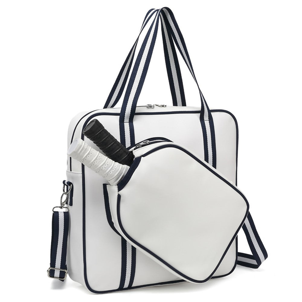 5625 PU Leather Racket Storage Bag Handbag Gym Bag Crossbody Shoulder Bag