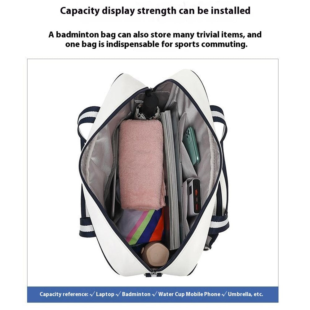 5625 PU Leather Racket Storage Bag Handbag Gym Bag Crossbody Shoulder Bag