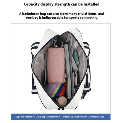 5625 PU Leather Racket Storage Bag Handbag Gym Bag Crossbody Shoulder Bag