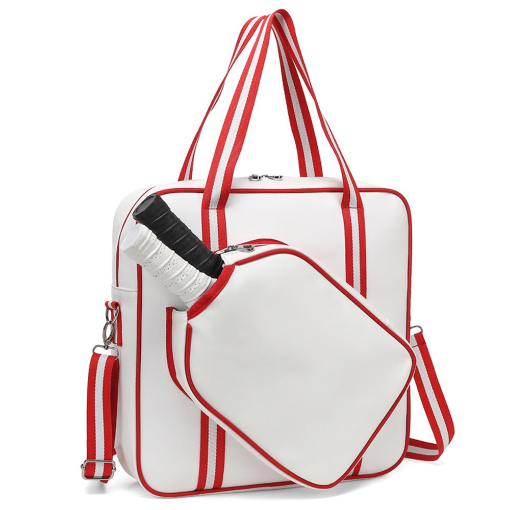 5625 PU Leather Racket Storage Bag Handbag Gym Bag Crossbody Shoulder Bag