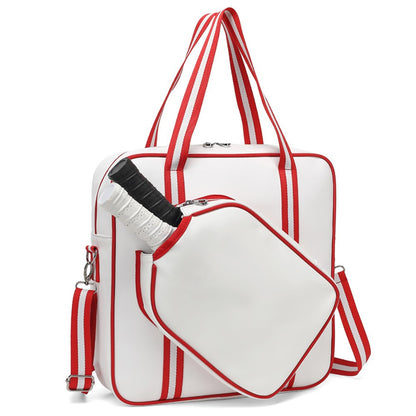 5625 PU Leather Racket Storage Bag Handbag Gym Bag Crossbody Shoulder Bag