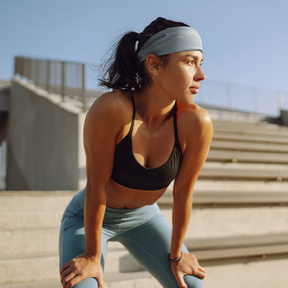 GOUNOD HT011 Solid Color Headband Elastic Sport Running Sweat Wicking Hairband