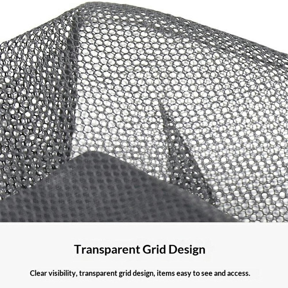 16L Drawstring Mesh Bag Waterproof Leather Base Sports Ball Organizer with Hanging Hook for Basketball