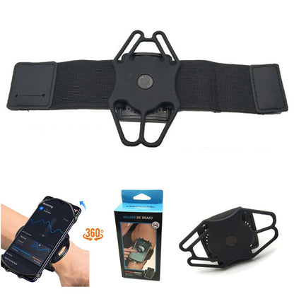 Phone Armband for Running Cycling Sports Adjustable Arm Band Holder with Magic Tape