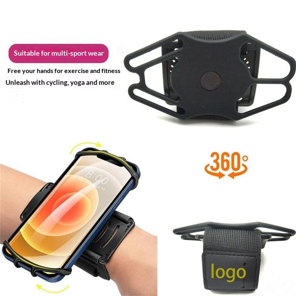 Phone Armband for Running Cycling Sports Adjustable Arm Band Holder with Magic Tape