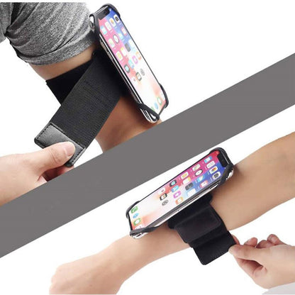 Phone Armband for Running Cycling Sports Adjustable Arm Band Holder with Magic Tape