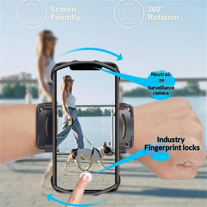 Phone Armband for Running Cycling Sports Adjustable Arm Band Holder with Magic Tape