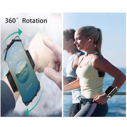 Phone Armband for Running Cycling Sports Adjustable Arm Band Holder with Magic Tape