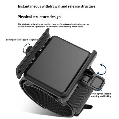 Instant Detachable Wrist Phone Holder 360° Rotation Armband for Live Streaming Running Cycling Sports