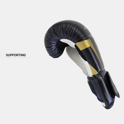 KAILUN NW-036 Leather Kick Boxing Gloves Karate Muay Thai Free Fight Training Gloves, 6oz
