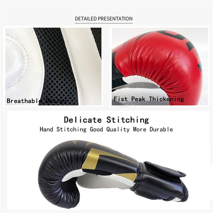 KAILUN NW-036 PU Mittens Kick Boxing Gloves Men Women Karate Muay Thai Free Fight MMA Sanda Training Equipment, 10oz