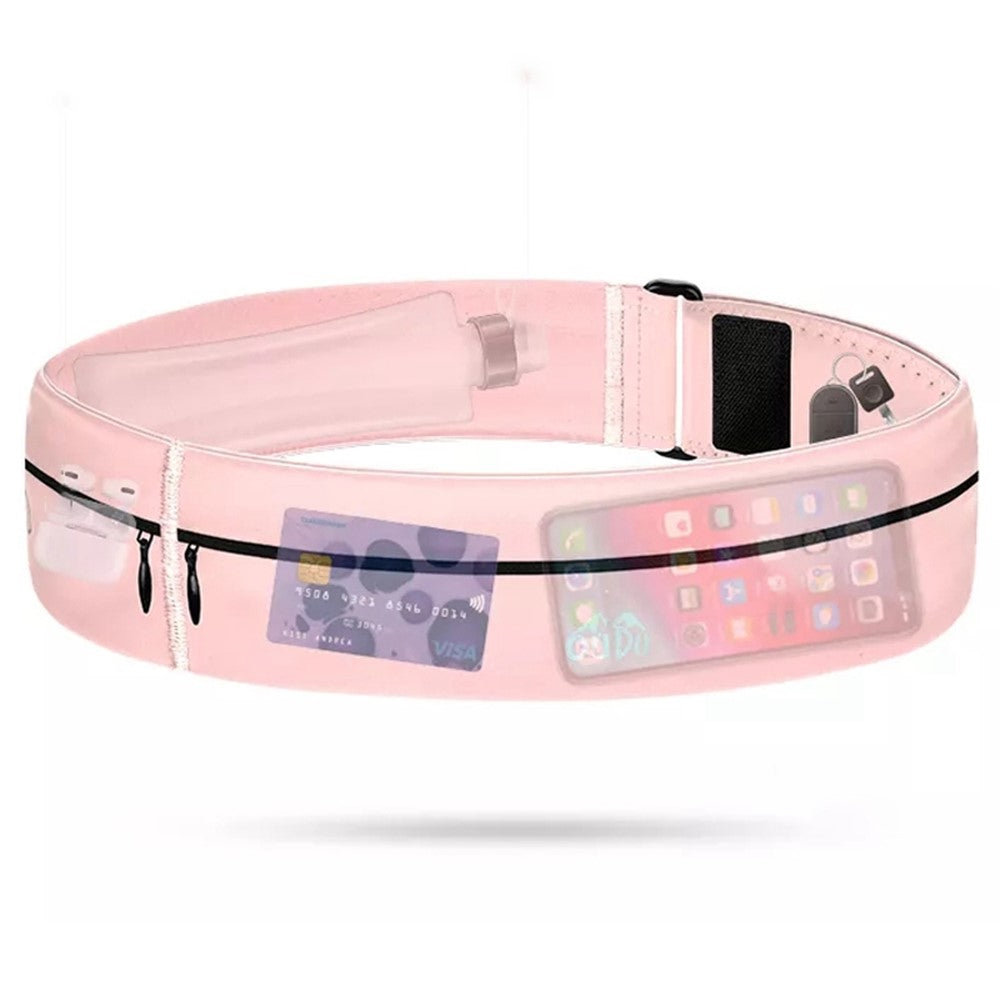 Elastic Sport Pouch Belt Fitness Jogging Running Waist Pack Bag 7.2'' Cell Phone Holder, Size: S