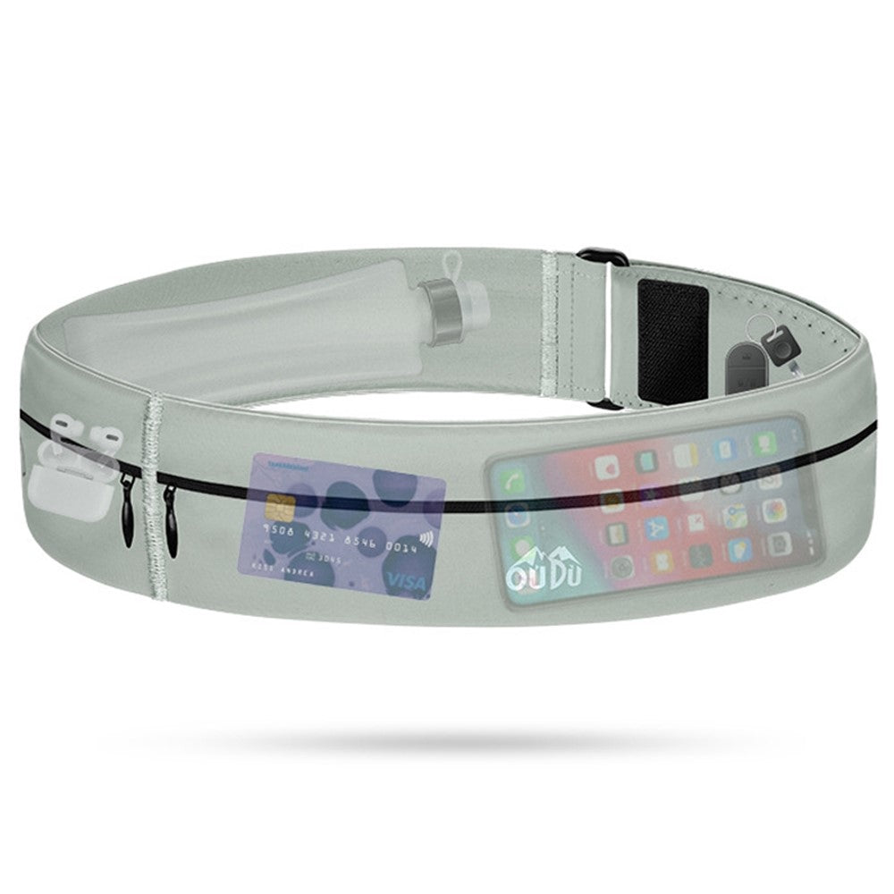 Sport Running Waist Bag Portable Outdoor Phone Holder Belt Bag (without Water Bottle), Size L