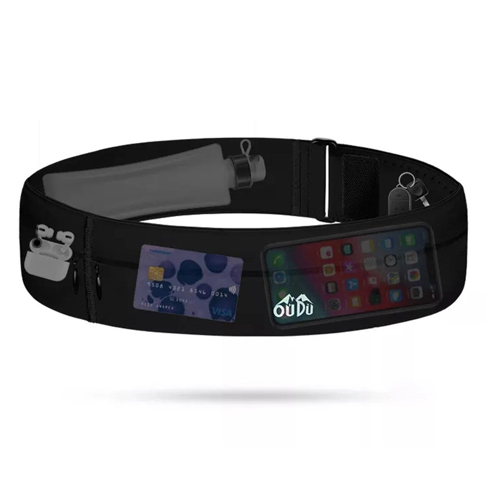Sport Running Waist Bag Portable Outdoor Phone Holder Belt Bag (without Water Bottle), Size L