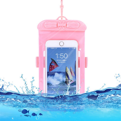 T-35N 5.2-6.44 Inches Cell Phone Bag Waterproof Universal Beach Pool Swimming Phone Pouch with Strap, Size L