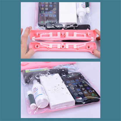 Large Capacity Waterproof Phone Pouch Diving Floating Protection Shoulder Bag Case with Clear Touch Screen Film