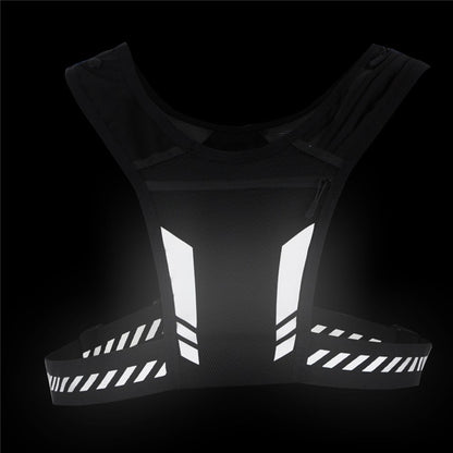 Running Vest Chest Phone Holder Adjustable Waistband Reflective Training Workout Gear with Multiple Pockets