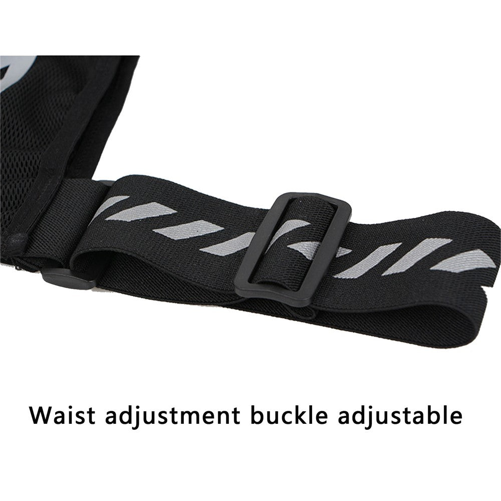 Running Vest Chest Phone Holder Adjustable Waistband Reflective Training Workout Gear with Multiple Pockets
