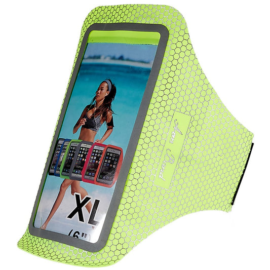 Honeycomb Pattern Outdoor Running Arm Bag Ultra-thin Sports 6-inch Phone Touch Screen Armband Storage Bag