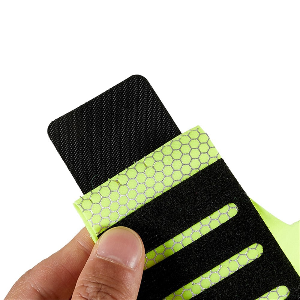 Honeycomb Pattern Outdoor Running Arm Bag Ultra-thin Sports 6-inch Phone Touch Screen Armband Storage Bag