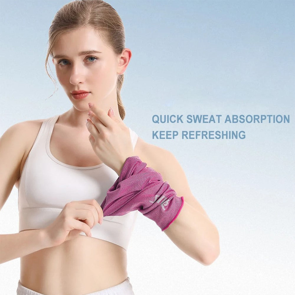 AOLIKES 7933 Cooling Polyester Wrist Sleeve Towel Quick Dry Heat Remove for Yoga Tenis Gym Fitness Runnig