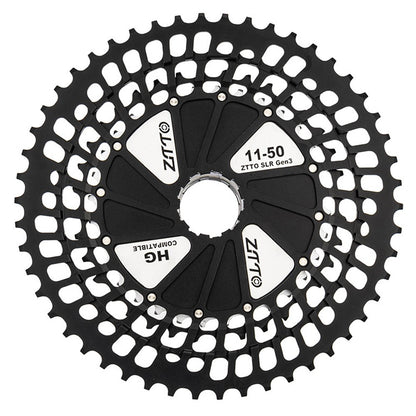 ZTTO 12 Speed 11-50T Ultra Light Aluminum Alloy + Steel Mountain Bike Cassette Freewheel for HG Hub