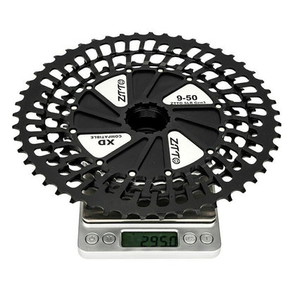 ZTTO 12 Speed 9-50T Ultra Light CNC Hollow Mountain Bike Cassette Freewheel for XD Hub