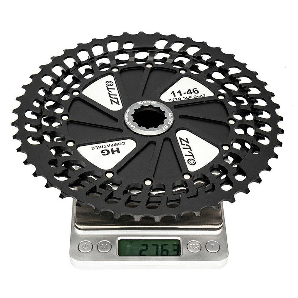 ZTTO 121146 Lightweight 12 Speed 11-46T CNC Mountain Bike Cassette Freewheel Compatible with HG Hubs