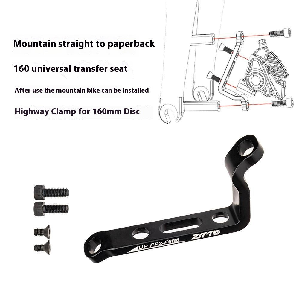 ZTTO Aluminum Alloy Post to Flat Mount Disc Brake Adapter for Road and Mountain Bikes