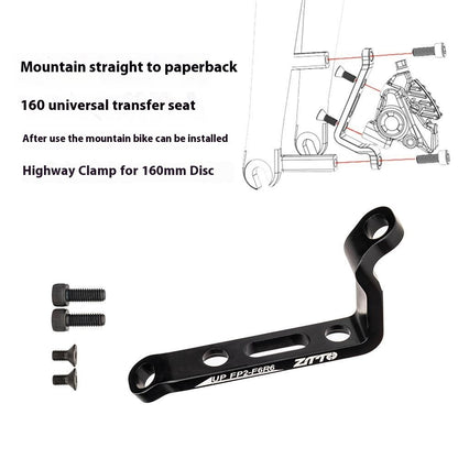 ZTTO Aluminum Alloy Post to Flat Mount Disc Brake Adapter for Road and Mountain Bikes