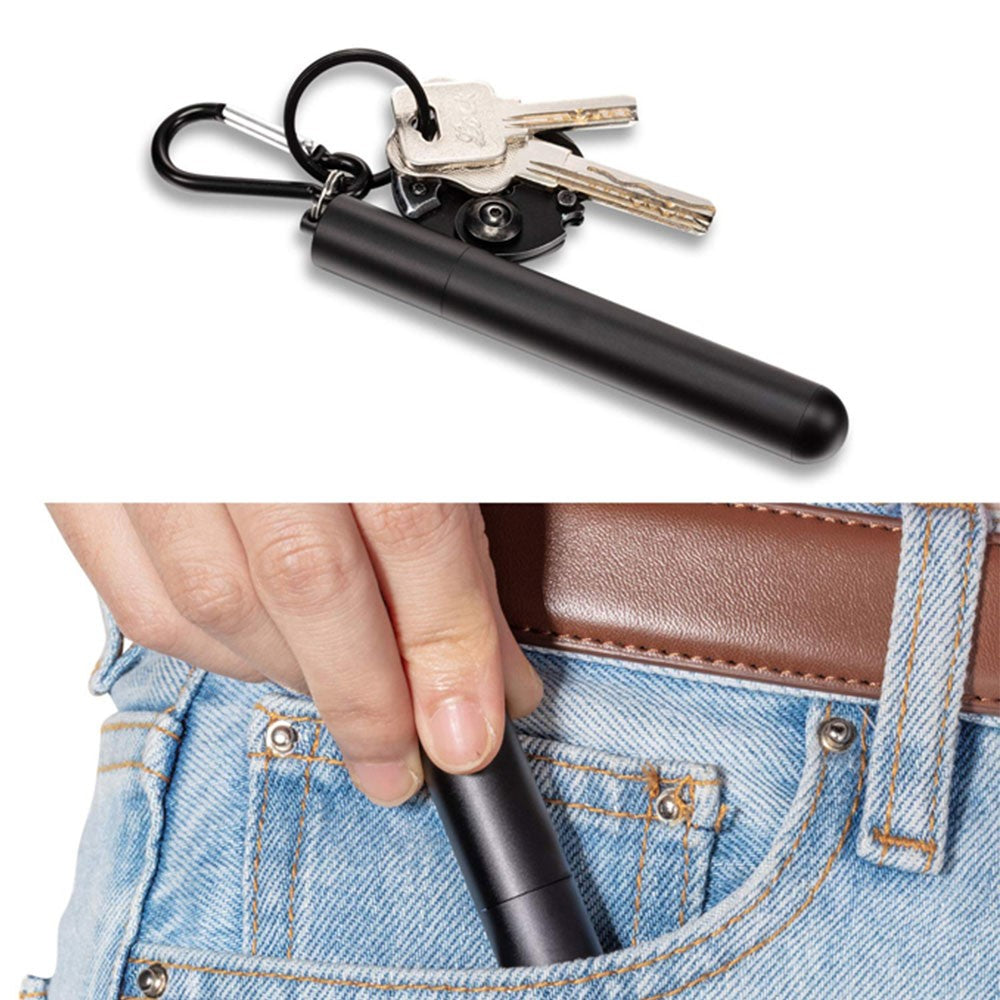 Portable 304 Stainless Steel Three Sections Telescopic Straw Beverage Milk Tea Metal Straw with Aluminum Alloy Storage Tube and Brush (No FDA Certification, BPA Free)