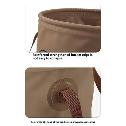 HALIN AT6658-10 10L Folding Bucket Portable Water Container Collapsible Bucket for Camping Hiking
