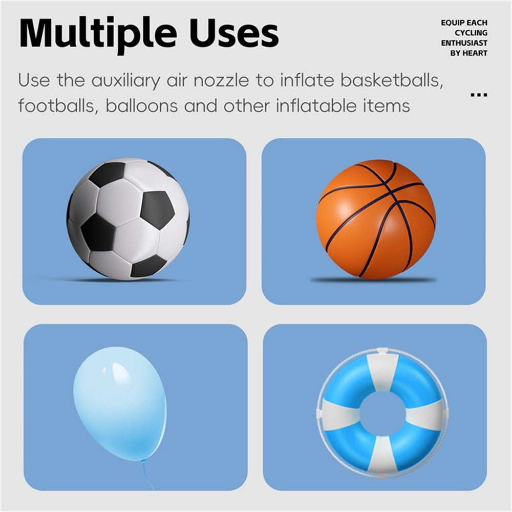 WEST BIKING YP0711183 Portable Basketball Football Inflator Swimming Ring Inflatable Toy Air Pump