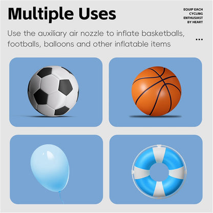 WEST BIKING YP0711183 Portable Basketball Football Inflator Swimming Ring Inflatable Toy Air Pump