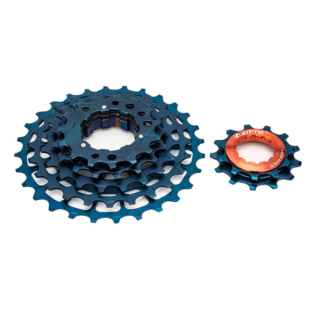 ZTTO 7 Speed Folding Bike Cassette 11-28T Steel + Aluminum Ultra Light Bicycle Freewheel