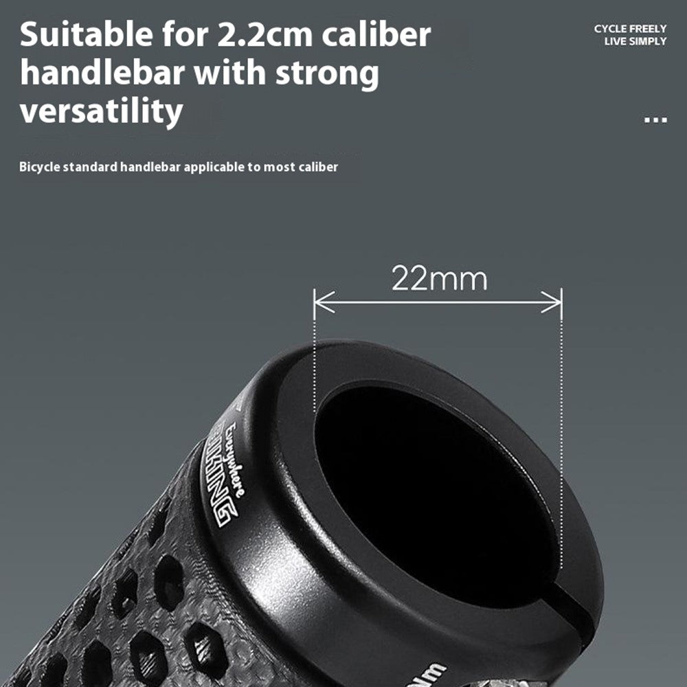WEST BIKING YP0804081 3D Printed Bicycle Handlebar Grips Anti Slip Shock Absorbing Mountain Bike Handle Bar