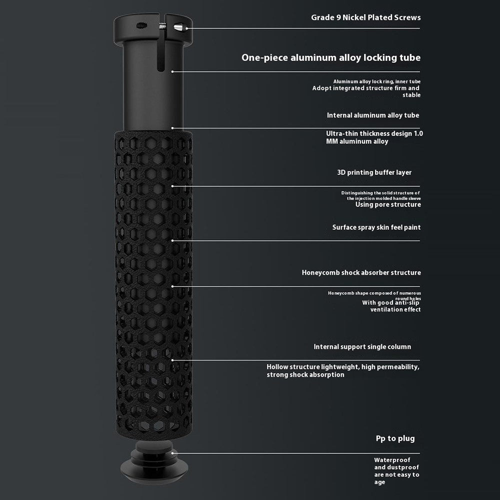 WEST BIKING YP0804081 3D Printed Bicycle Handlebar Grips Anti Slip Shock Absorbing Mountain Bike Handle Bar