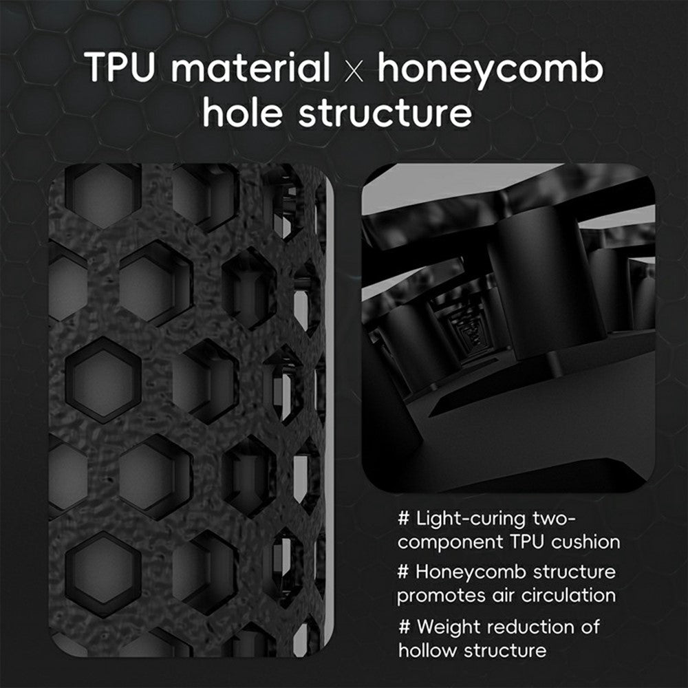 WEST BIKING YP0804085 1 Pair 3D Printed Bike Handlebar Grip Mountain Bike Anti Slip Shock Absorbing Handle Cover