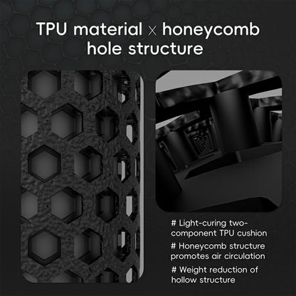 WEST BIKING YP0804085 1 Pair 3D Printed Bike Handlebar Grip Mountain Bike Anti Slip Shock Absorbing Handle Cover