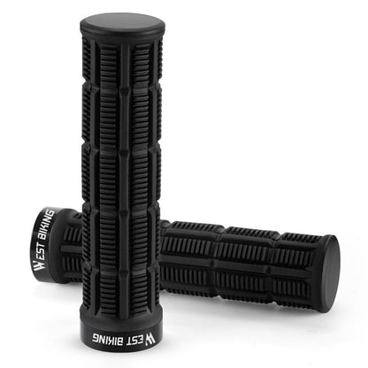 WEST BIKING YP0804089 1 Pair Anti Slip Mountain Bike Handlebar Grips Shock Absorbing Bicycle Grips