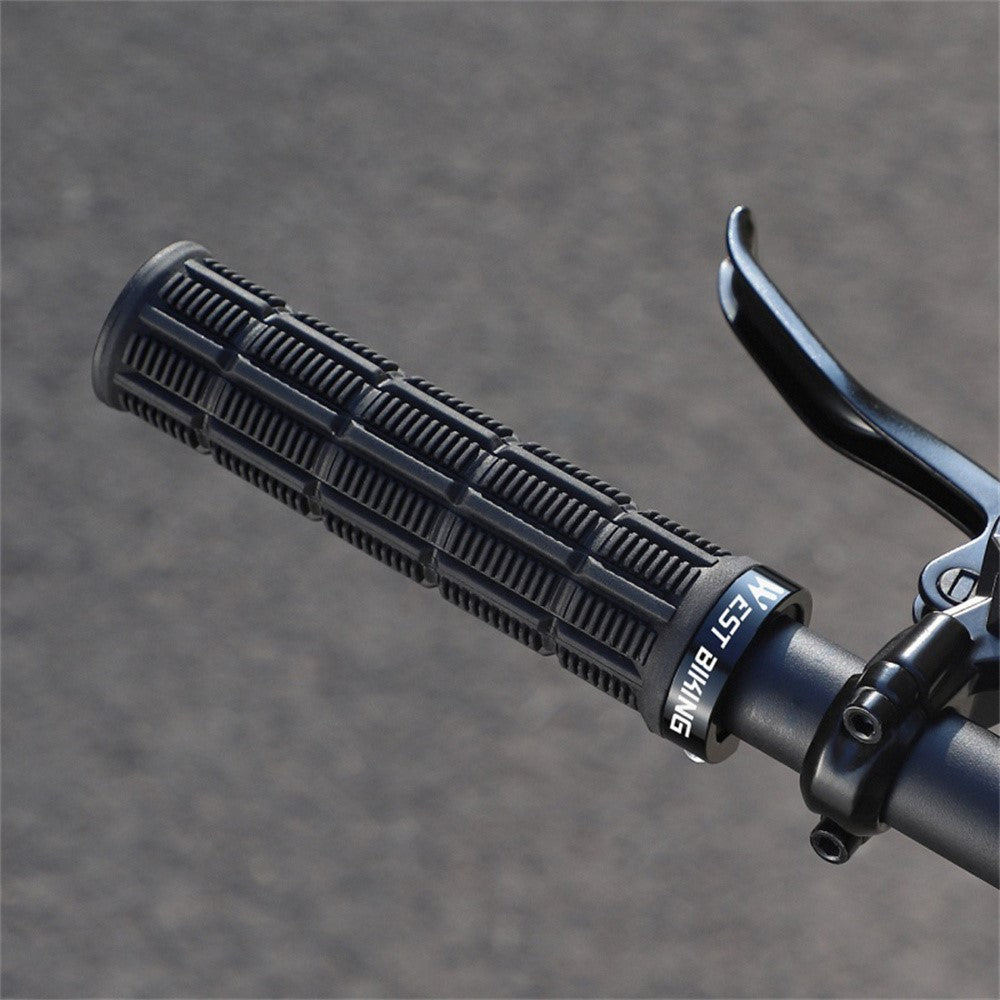 WEST BIKING YP0804089 1 Pair Anti Slip Mountain Bike Handlebar Grips Shock Absorbing Bicycle Grips