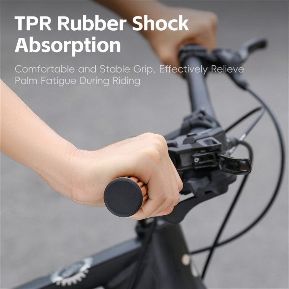 WEST BIKING YP0804089 1 Pair Anti Slip Mountain Bike Handlebar Grips Shock Absorbing Bicycle Grips
