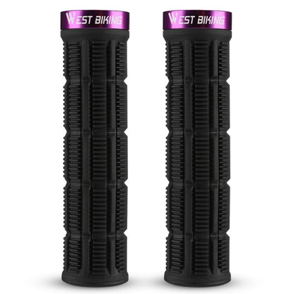 WEST BIKING YP0804089 1 Pair Anti Slip Mountain Bike Handlebar Grips Shock Absorbing Bicycle Grips