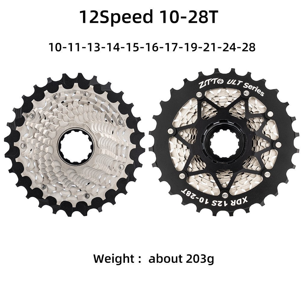 ZTTO 12 Speed XDR Bike Cassette Road Bicycle Ultra Light CNC 10-28T Flywheel Compatible with RED ETAP AXS