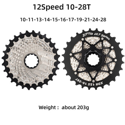 ZTTO 12 Speed XDR Bike Cassette Road Bicycle Ultra Light CNC 10-28T Flywheel Compatible with RED ETAP AXS