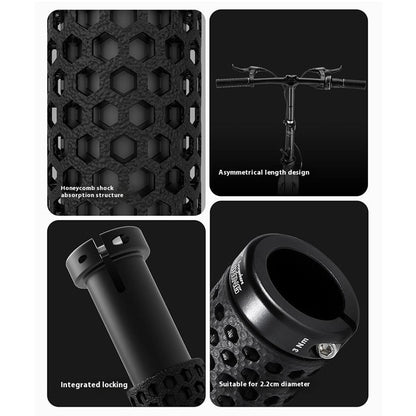 WEST BIKING YP0804092 1 Pair Mountain Bike Long + Short Grips 3D Printed TPU Anti Slip Handlebar Grips
