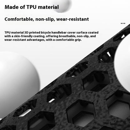 WEST BIKING YP0804092 1 Pair Mountain Bike Long + Short Grips 3D Printed TPU Anti Slip Handlebar Grips