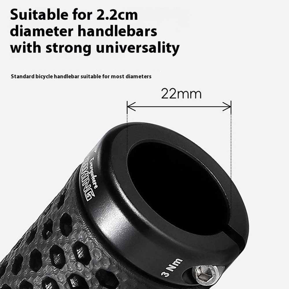 WEST BIKING YP0804092 1 Pair Mountain Bike Long + Short Grips 3D Printed TPU Anti Slip Handlebar Grips