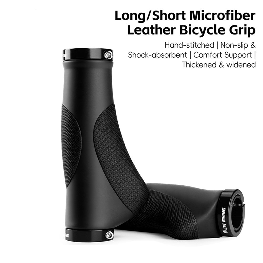 WEST BIKING YP0804088 1 Pair Mountain Bike Handlebar Grips Short + Long Gear Shifters Rubber Grip