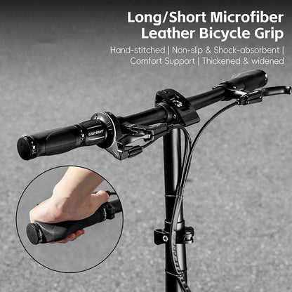 WEST BIKING YP0804088 1 Pair Mountain Bike Handlebar Grips Short + Long Gear Shifters Rubber Grip